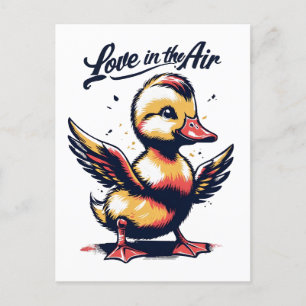 Rainbow Duckling Cupid Love Is In De Lucht Briefkaart