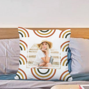 Rainbow Earth Tones Foto Kussen