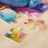 Rainbow Easter Chick 2025 Puzzel (Zijkant)