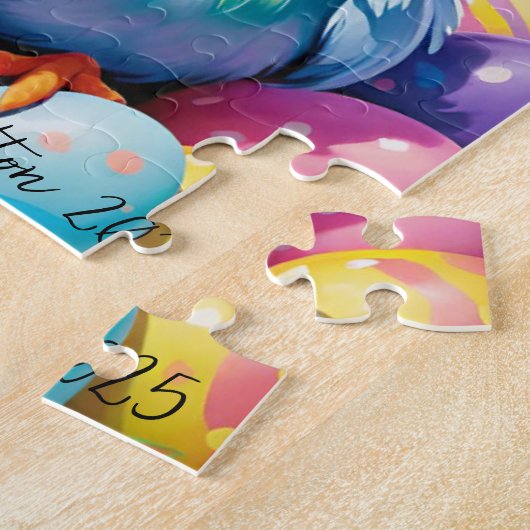 Rainbow Easter Chick 2025 Puzzel (Zijkant)