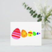 Rainbow Easter Eggs Briefkaart (Staand voorkant)