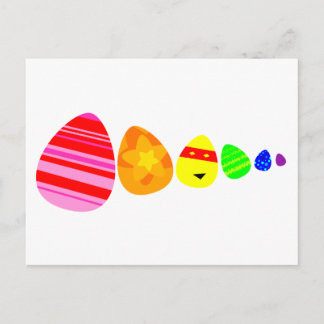 Rainbow Easter Eggs Briefkaart