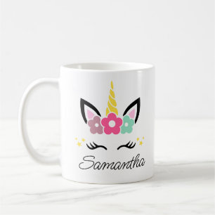  Rainbow Eenhoorn Gezicht voor Kinderen Kinderen M Koffiemok