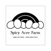 Rainbow Egg Carton Stamp Rubberstempel (Afrduk)