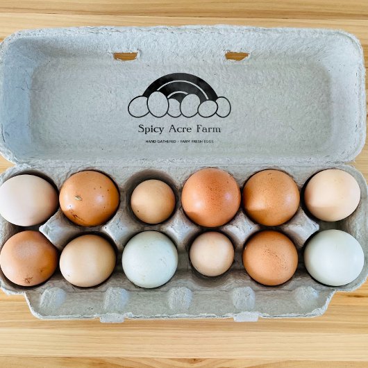 Rainbow Egg Carton Stamp Rubberstempel