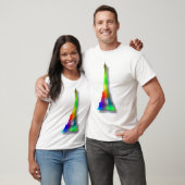 Rainbow Eiffel Tower T-shirt (Unisex)