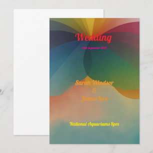 Rainbow Elegance: een mystieke bruiloft Kaart