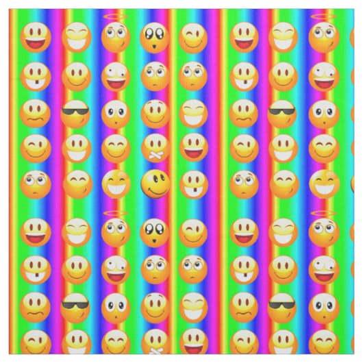 Rainbow Emoji-stof Stof (Swatch)