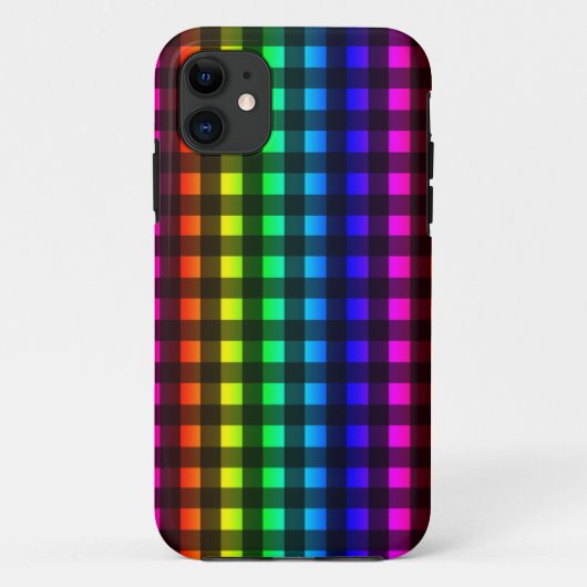 Rainbow en Black Buffalo Pset Pattern Case-Mate iPhone Case (Achterkant)
