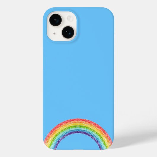 Rainbow en blue sky Hoesje-Mate iPhone case (Achterkant)