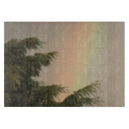 Rainbow en Bomen snijraad Snijplank (Voorkant)