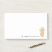 Rainbow en gouden anananasslestandaard Tall Draag Post-it® Notes (Op bureau)