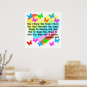 RAINBOW EN HOORZITTEN JEREMIAH 29:11 POSTER (Keuken)