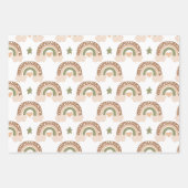 Rainbow en Love Heart Pattern Inpakpapier Vel (Voorkant)