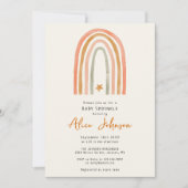 Rainbow en Star Boho Baby Sprinkle Shower Kaart (Voorkant)