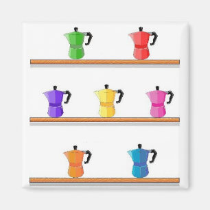 Rainbow Espresso Magnet 15 Magneet