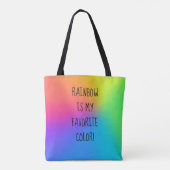 "Rainbow Est Ma Couleur Préférée !" Sac fourre-tou (Dos)