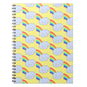 Rainbow et Cloud Cute Carnet Motif moderne