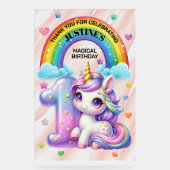 Rainbow et Unicorn 1er anniversaire (Recto)