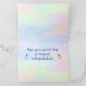 Rainbow et Unicorns Conception Carte de voeux plié (Intérieur)