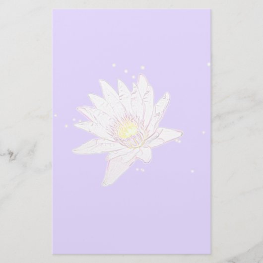 Rainbow Etching Lotus briefpapier (Voorkant)