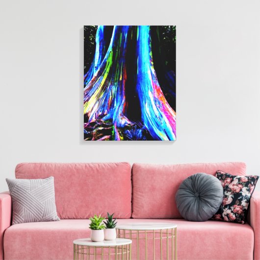 RAINBOW EUCALYPTUS TREE canvas (Insitu (Woonkamer))