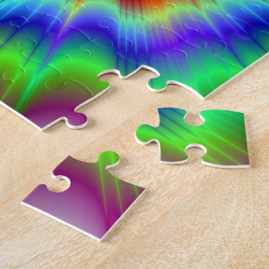 Rainbow Explosion Puzzle Legpuzzel (Zijkant)