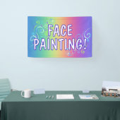 Rainbow Face Painting-banner Spandoek (Beurs)