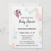 *~* Rainbow Fairy Baby shower magique Invitation (Dos)