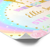 Rainbow Fairy Birthday Welkomstsignalen Poster (Hoek)
