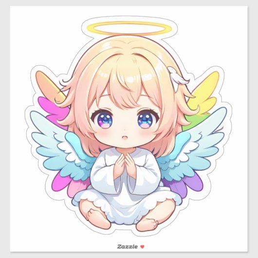 Rainbow Fairy Girl Sticker (Vel)