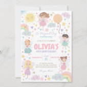 Rainbow Fairy Invitation Fairies Rainbows (Devant)