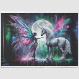 Rainbow Fairy Pegasus Tissue Papier