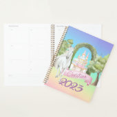 Rainbow Fairy Tale Castle & White Horse Waterverf Planner (Display)