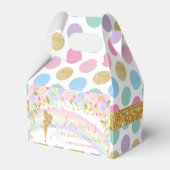 Rainbow Fairy Verjaardagsfeestje Baby shower Dank Bedankdoosjes (Achterkant)