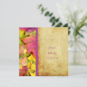 Rainbow Fall Wedding Invitations Kaart (Staand voorkant)