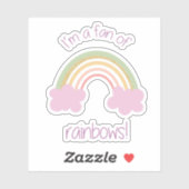 Rainbow Fan Sticker (Vel)