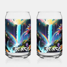 Rainbow Fantasy Forest Drinkware Set Blikvorm Glas