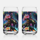 Rainbow Fantasy Forest Drinkware Set Blikvorm Glas (Links)