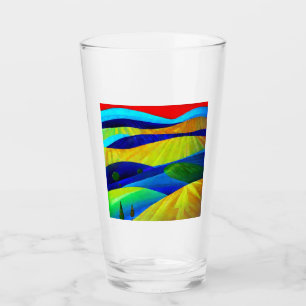 Rainbow Fantasy Hills Landschap Glas