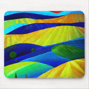 Rainbow Fantasy Hills Landschap Muismat