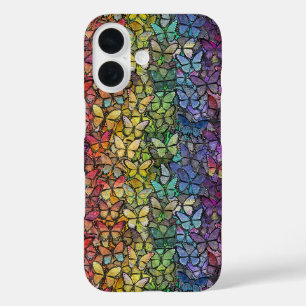 Rainbow Fantasy Vlinders iPhone 16 Hoesje