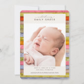 Rainbow Farmhouse Faire-part de naissance de céréa (Devant)