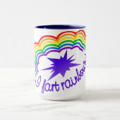 Rainbow Farts tasse - choisir style et couleur (Centre)