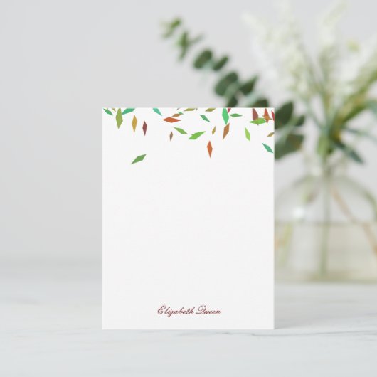 Rainbow Faux Foil Confetti Invitation Papeterie (Debout devant)