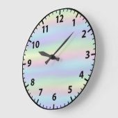 Rainbow Faux Holographic Girly Wall klok (Hoek)