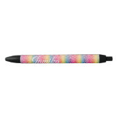 Rainbow Faux Parties scintillant Ombre Nom Stylo d (Devant)