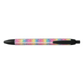 Rainbow Faux Parties scintillant Ombre Nom Stylo d (Dos)