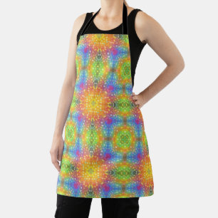 Rainbow Feather Pattern Schort