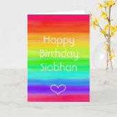 Rainbow Felicitaties Verjaardag elke Kaart (Gele Bloem)